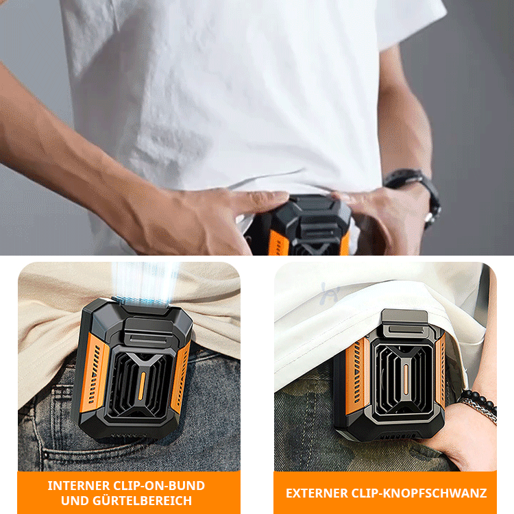 Outdoor Ganzkörper-Kühlgerät【Taschenlampe + Powerbank】mit Gürtel