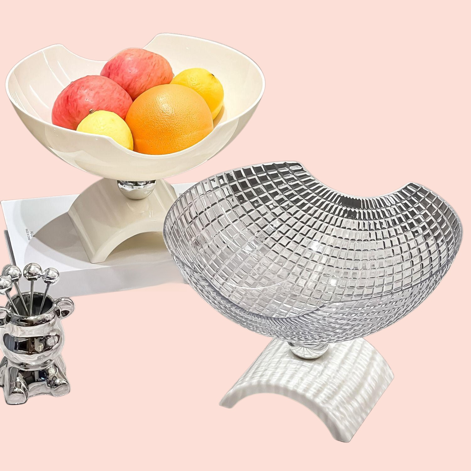 リビングルームの家庭用コーヒーテーブルドライフルーツプレートディスプレイプレートライト高級ハイエンド高価値