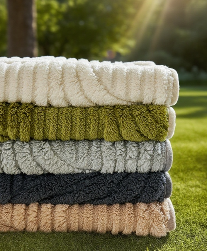 Plush velvet couch cover for winter comfort