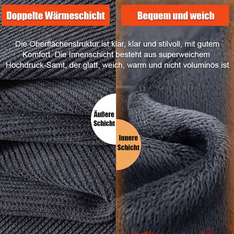 Locker geschnittene Freizeithose für Herbst und Winter.