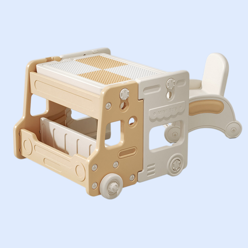 ชุดโต๊ะเด็กพร้อมเก้าอี้ โต๊ะตัวต่อบล็อกสำหรับเด็ก ปรับความสูงได้