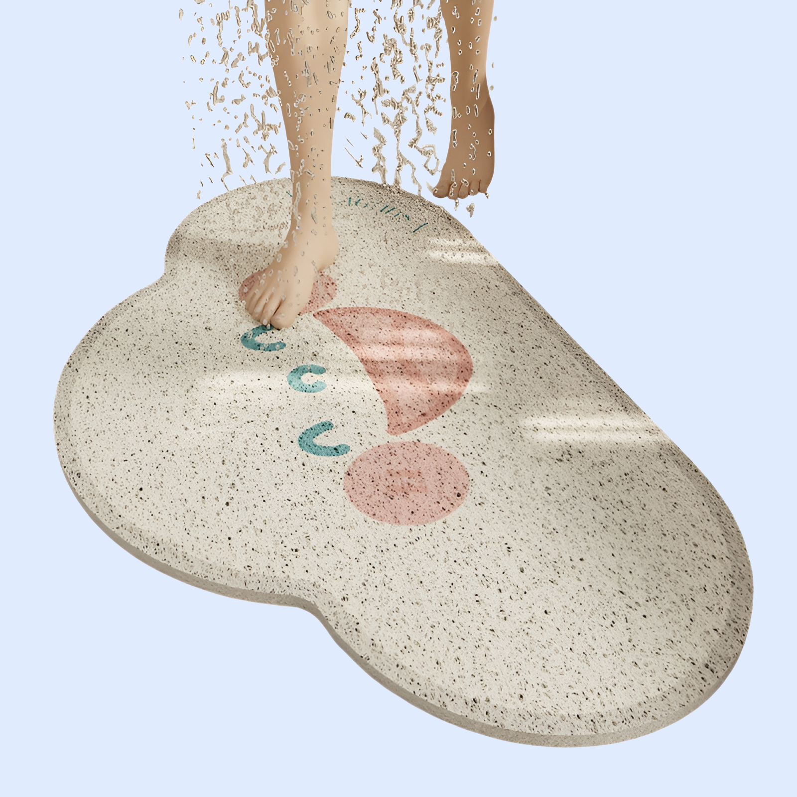 シンプルな家庭用浴室シルクリングフロアマットトイレフロアマットシャワー滑り止め中空フロアマット無料洗濯漏れバスルームマット