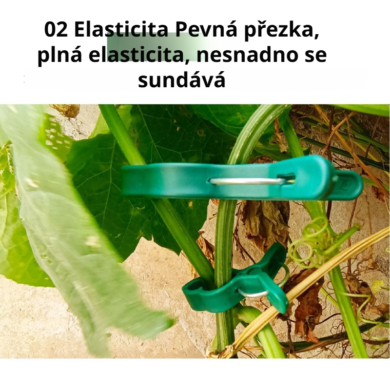 Zahradnické plastové sponky