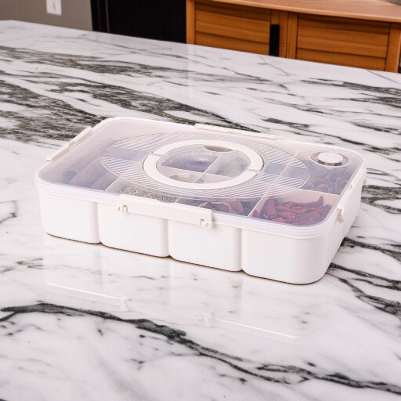 الغذاء الصف مربع مع غطاء تقسيم شعرية جديدة لحفظ