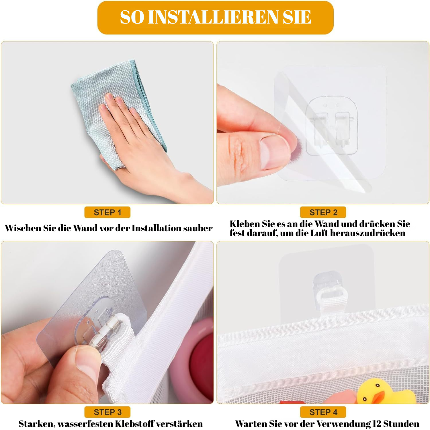 Aufbewahrungstasche für Kinderspielzeug im Badezimmer, Mehrgitter-Klassifizierung, Netztasche mit gr