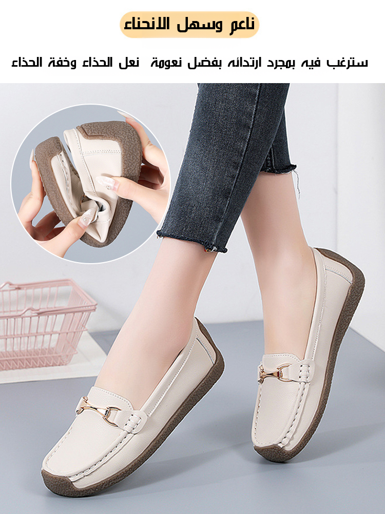 حذاء كاجوال مريح مع نعل مسطح ناعم بمقاس كبير، مصمم خصيصا للنساء والأم والحامل 