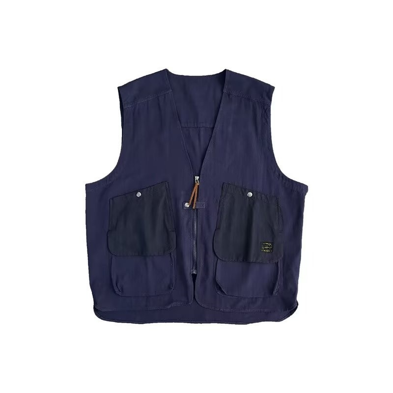 남성 루즈핏 기능성 나시 멀티 포켓 지퍼 민소매 빈티지 카고 베스트