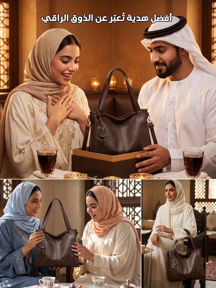 【بحرفية إيطالية من الطبقة الأولى】 حقيبة من جلد البقر المدبوغ نباتياً بمستوى التصاميم الراقية
