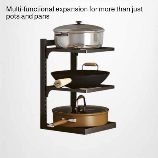 Kitchen storage pot rack