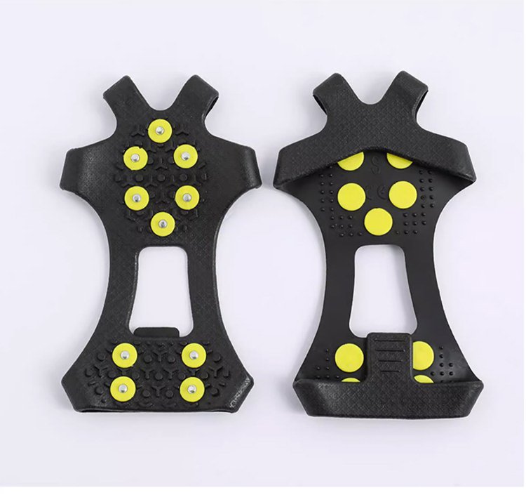 10핀 고탄력 실리콘 겨울 미끄럼 방지 아이젠 신발 커버