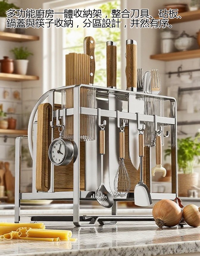 多功能廚房收納架細節特寫
