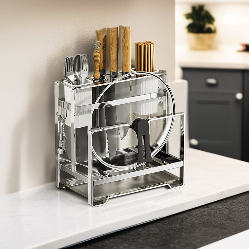 廚房菜板刀具一體收納架