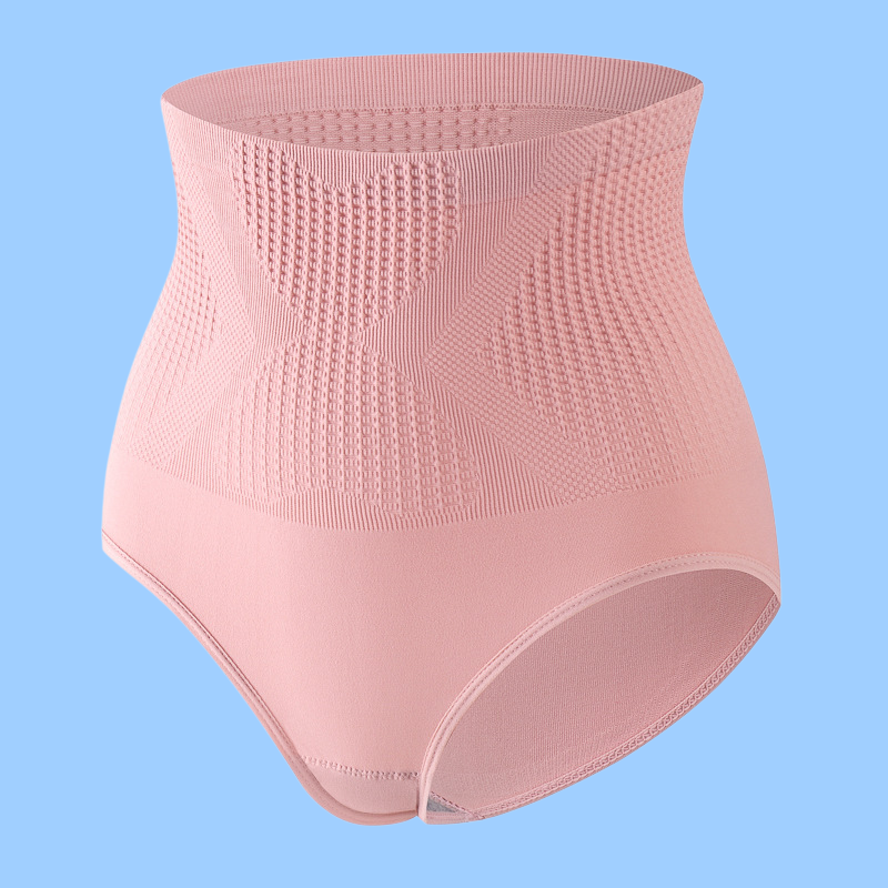 Women's high waisted pure cotton crotch cinching and hip lifting underwear