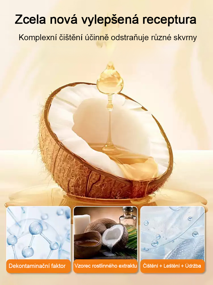 Silný čisticí krém s kokosovým olejem