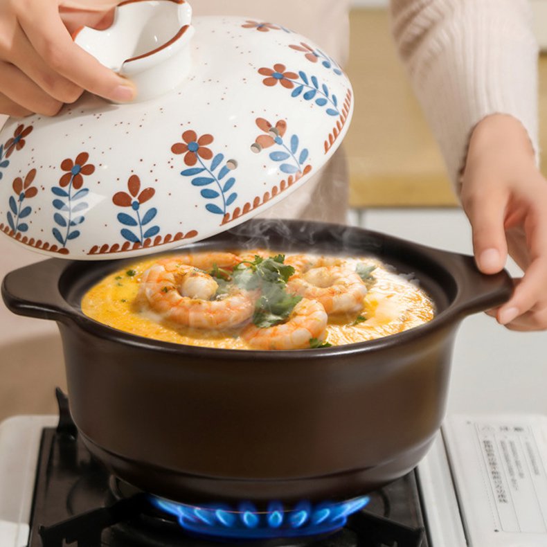 Keramický kastrol na kaši bez praskání