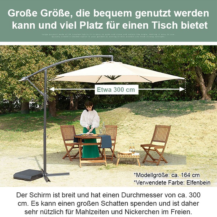 Terrassen-Sonnenschirm wasserdicht Regenschirm