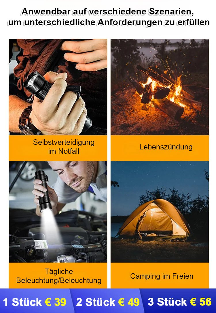 【Selbstverteidigungswerkzeug】Selbstverteidigungstaschenlampe