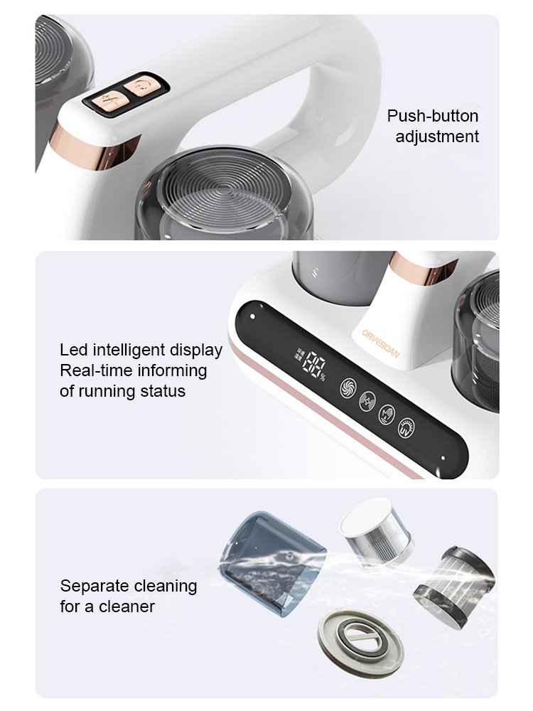 Humidity Display Double-Pulse Mite Removal Device
