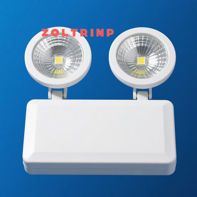 Notbeleuchtung mit zwei Köpfen für Brandnotfälle