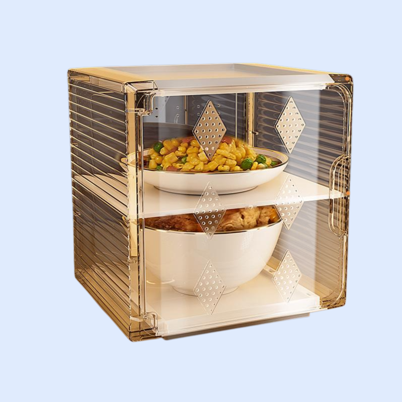 家用防尘保温饭菜热菜热饭神器菜罩剩菜罩食物罩多层收纳架餐桌罩