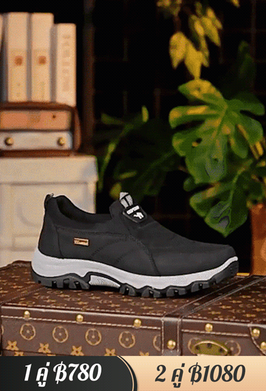 【ขายดี】รองเท้าสลิปออนพื้นนิ่มกันลื่นสำหรับเดินป่า