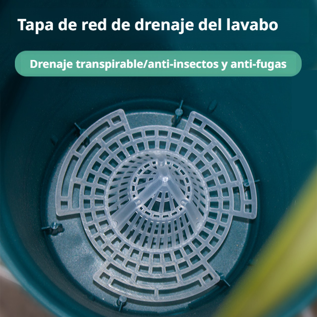 Maceta tridimensional con filtro en la base