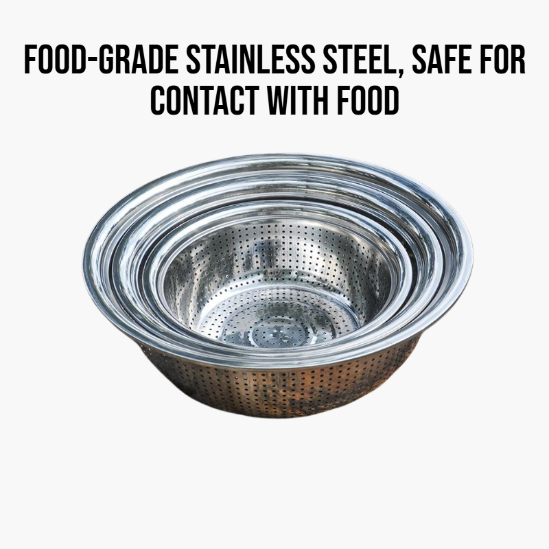 Stainless steel large colander
