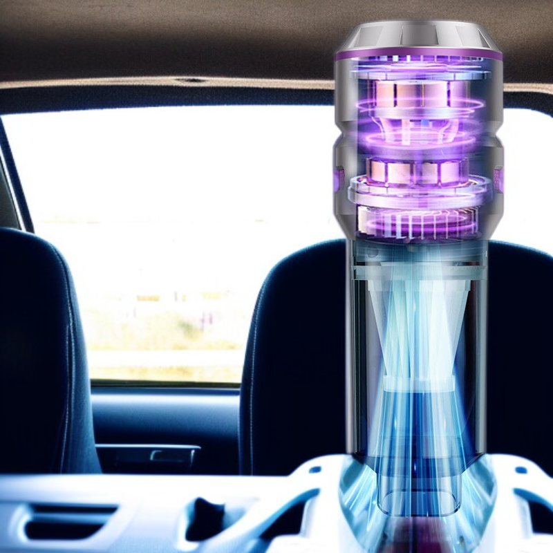 Mini aspiradora de mano para automóvil, doble uso, carga y succión, multifunción