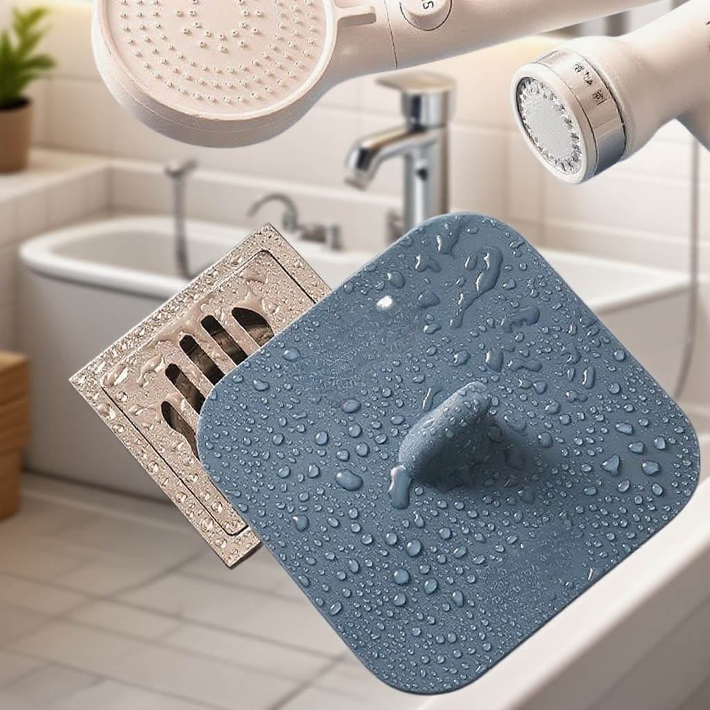 Koupelnová silikonová těsnící vložka, ochrana proti zápachu a zpětnému toku