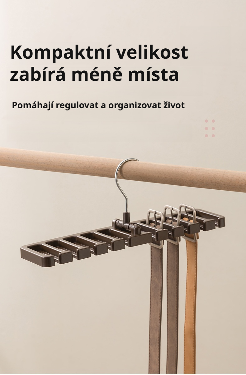 Snadno otočný stojan pro rychlý přístup ke šátkům