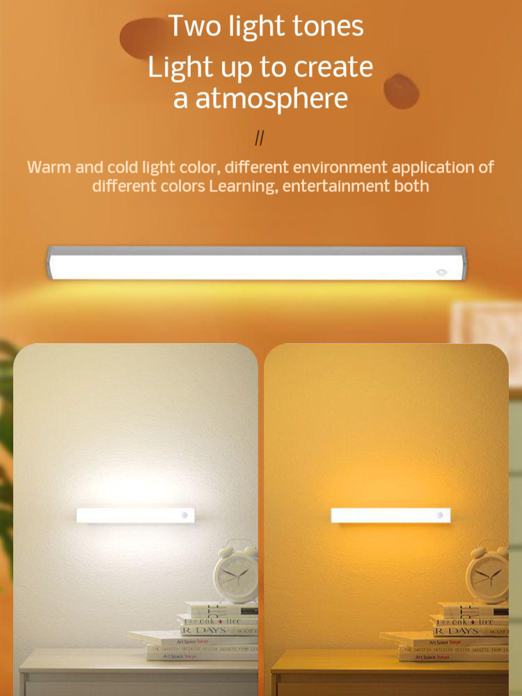 Intelligent body sensor super bright night light bedroom aisle home light cabinet automatic lighting