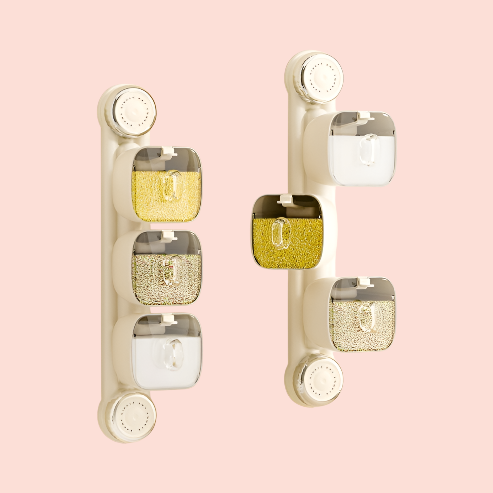 吸盤式旋轉調味料盒置物架