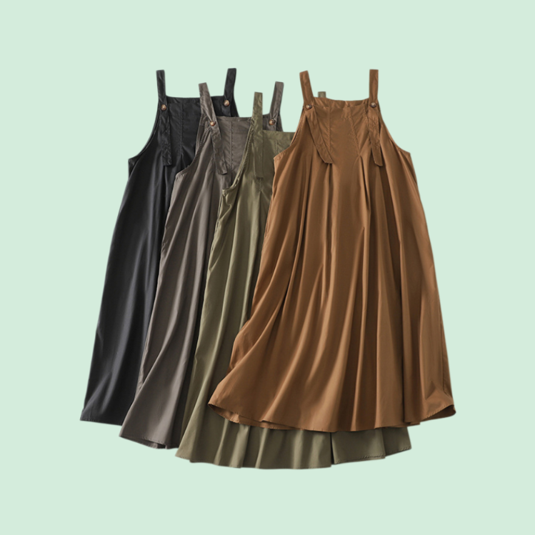 A라인 슬립 빅 플레어 스커트