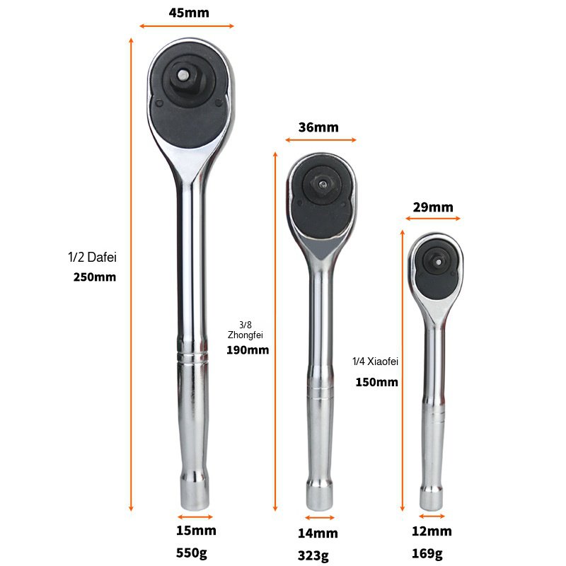 ergonomic screwdriver head Screwdrivers Bidirectional flying wrench Use medium medium and small Dura