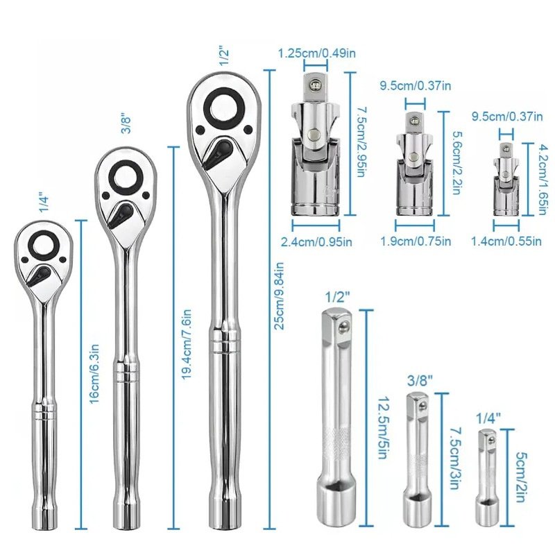 ergonomic screwdriver head Screwdrivers Bidirectional flying wrench Use medium medium and small Dura