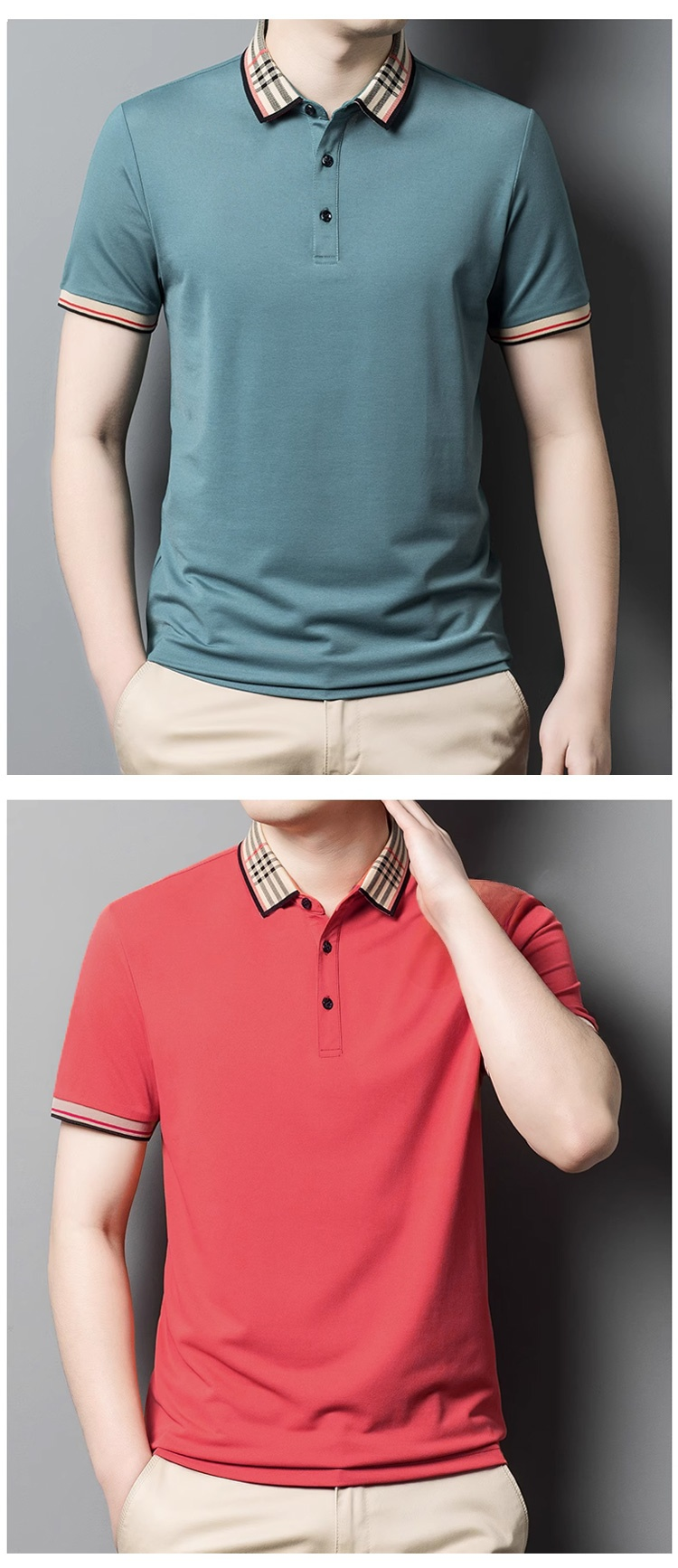 速乾性素材のメンズPOLOシャツ