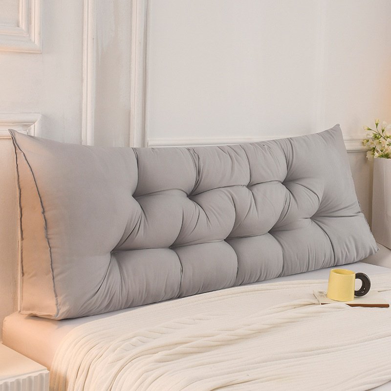 더블 침대 머리 쿠션 두꺼운 소프트백 롱 쿠션 삼각 플로팅 다다미 전용 등받이