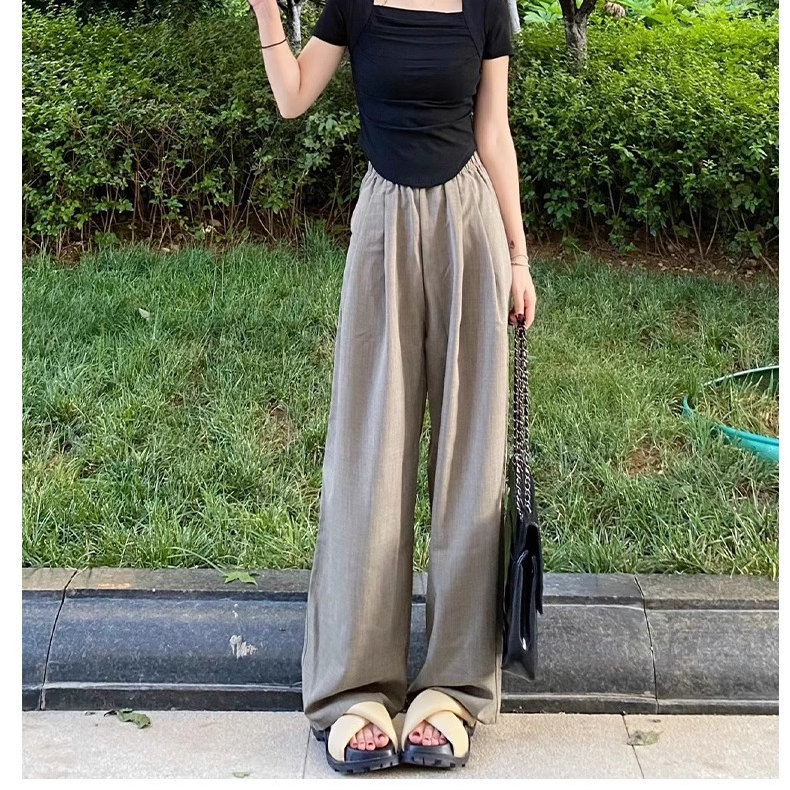 アイスシルク ワイドパンツ レディース 夏 薄手 日焼け止め 山本繊維 綿麻 ハイウエスト ゆったり カジュアルパンツ ウォーキングパンツ