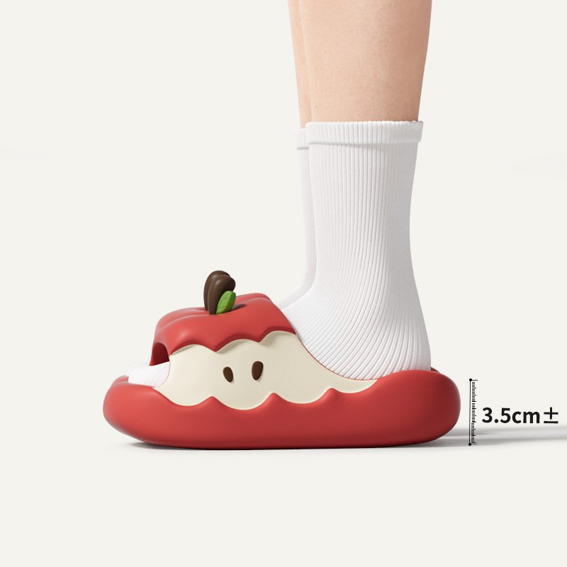 애플 아웃도어 샌들 큐티 커플 원앙 통굽 홈 슬리퍼 여름 일자 슬리퍼