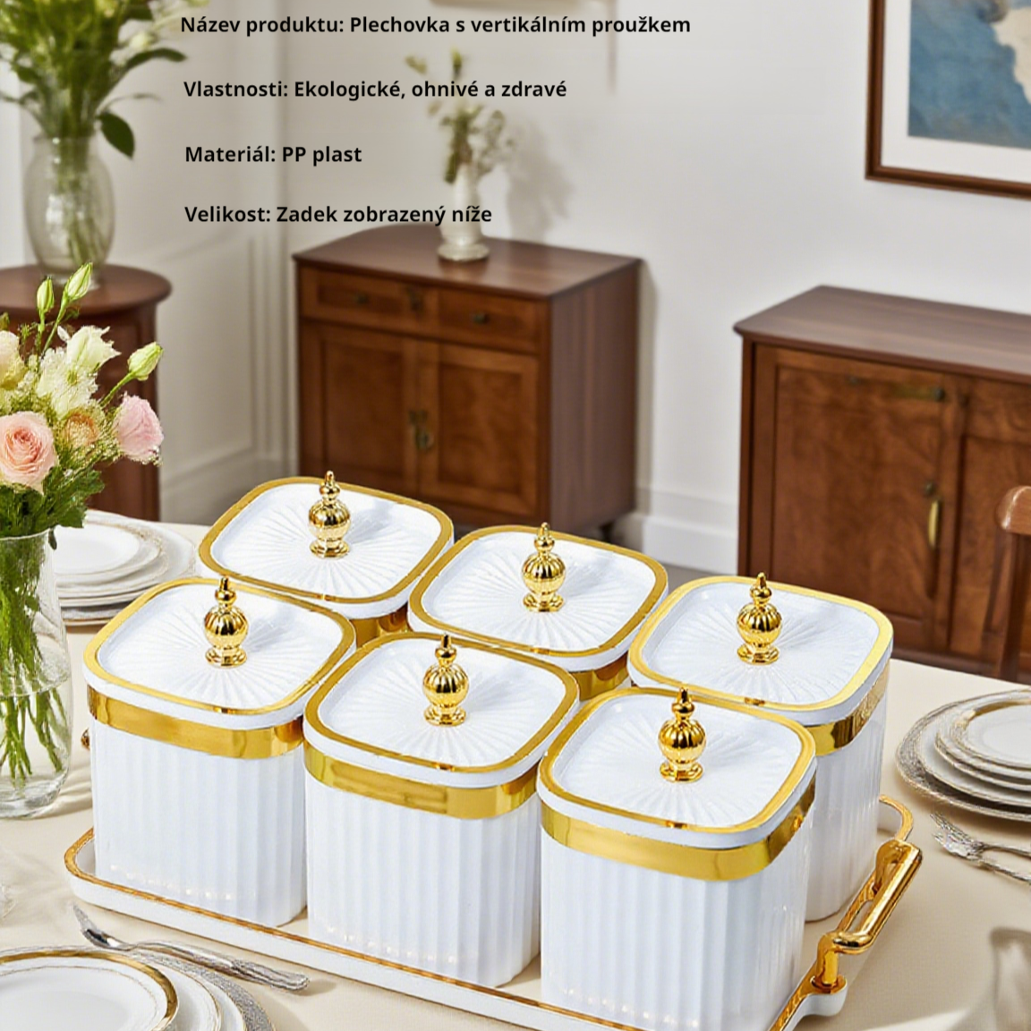 Luxusní dóza na pečivo a sušené ovoce z vysoce kvalitního materiálu