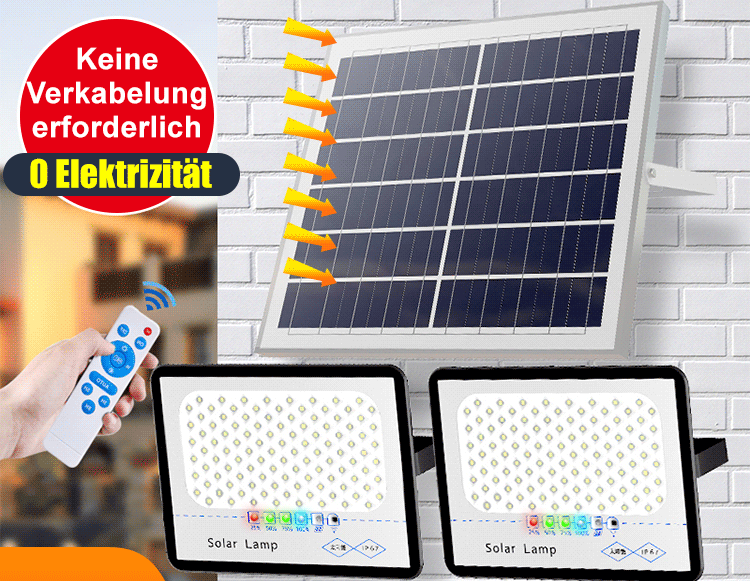 Solar-LED-Gartenleuchte für draußen