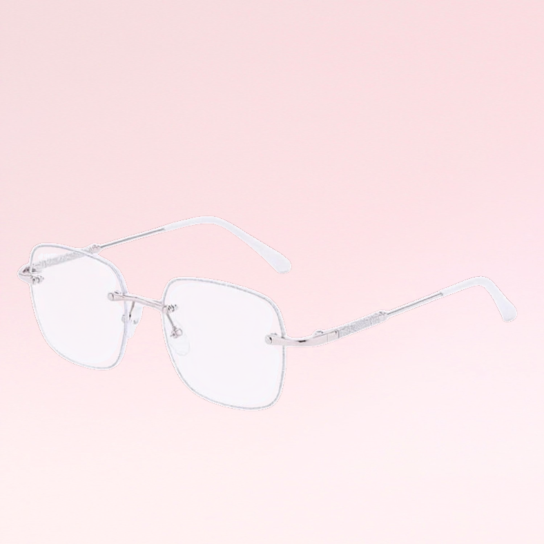 แว่นอ่านหนังสือแฟชั่นไร้กรอบสไตล์ใหม่สำหรับผู้หญิงพร้อมการป้องกันแสงสีฟ้า