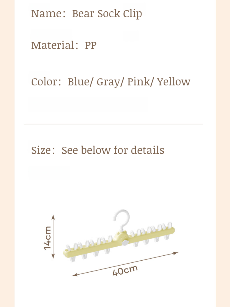 Household multifunctional drying sock clamps