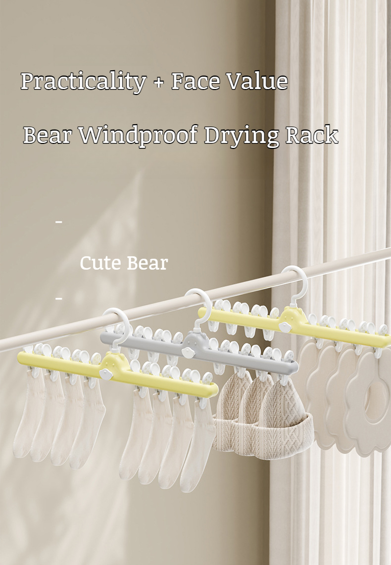 Close-up of sock clamps gripping fabric securely