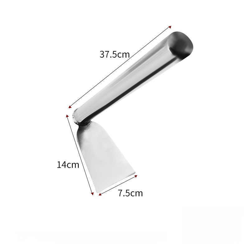 Azada agrícola de acero inoxidable reforzado para plantar verduras