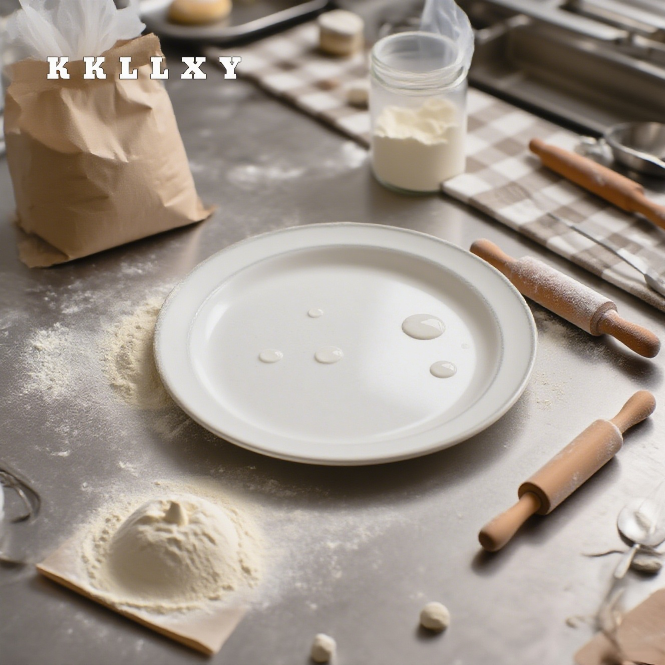 칼 붙이 둥근 접시 평평한 접시