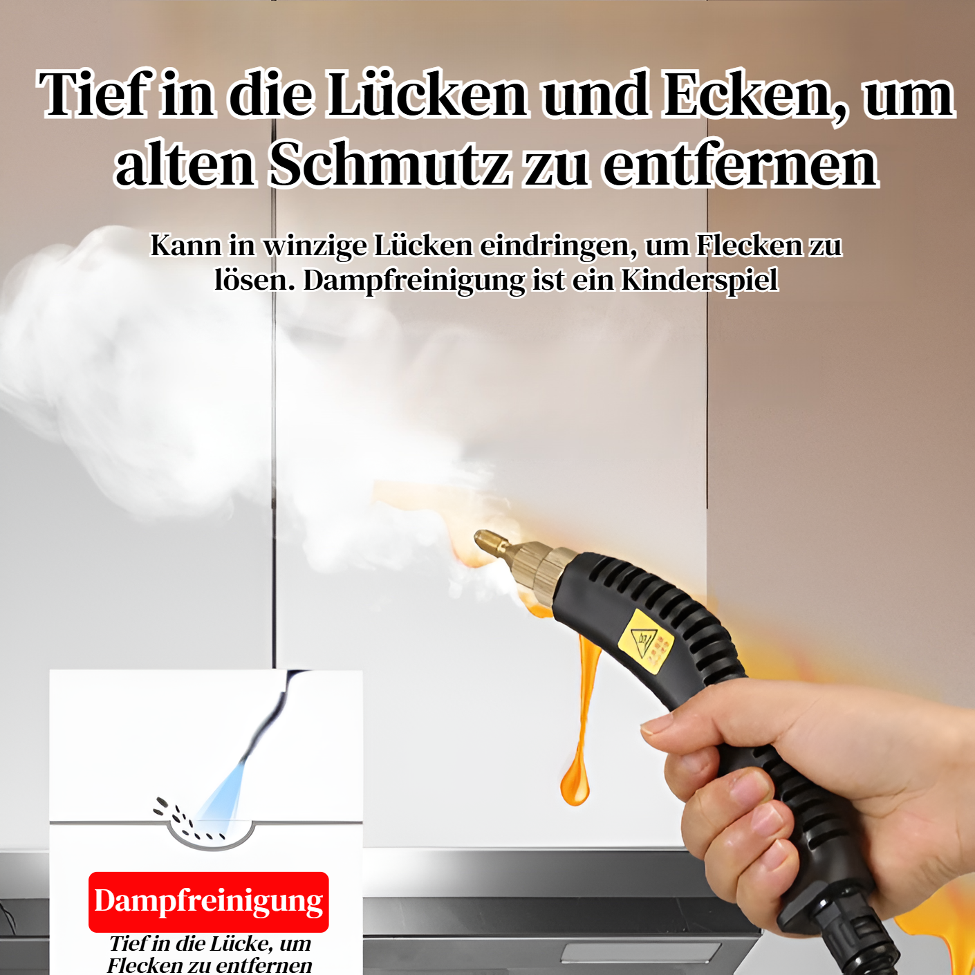 JMY Dampfreiniger für die Haushaltsküche mit hoher Temperatur und hohem Druck, Küchenklimaanlagen-Ra