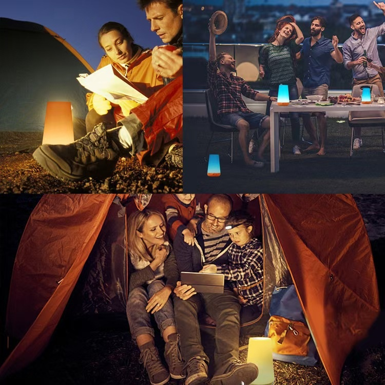 Creative remote control wood grain touch night light