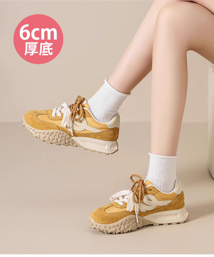 厚底トレーナーシューズレディース用