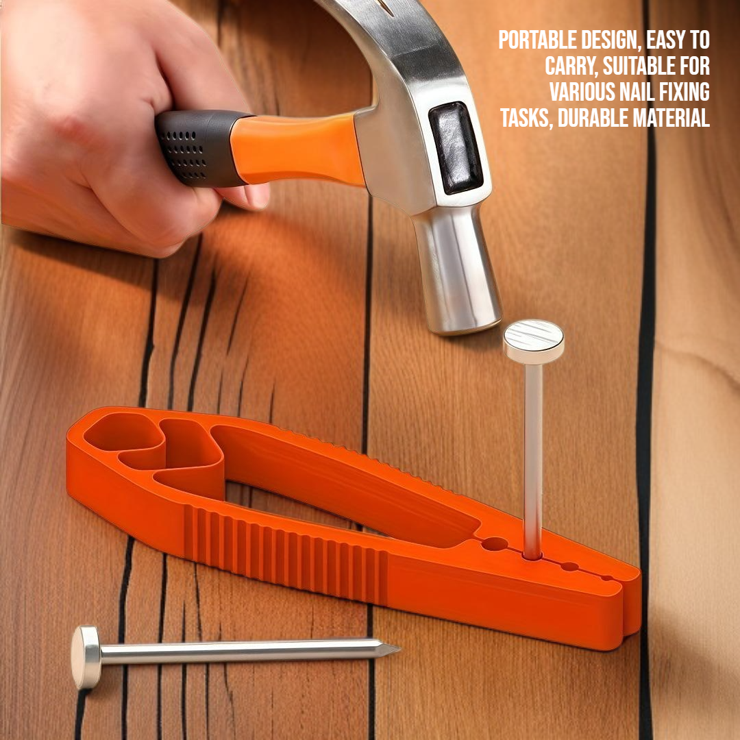 Portable nail fixing tool clip